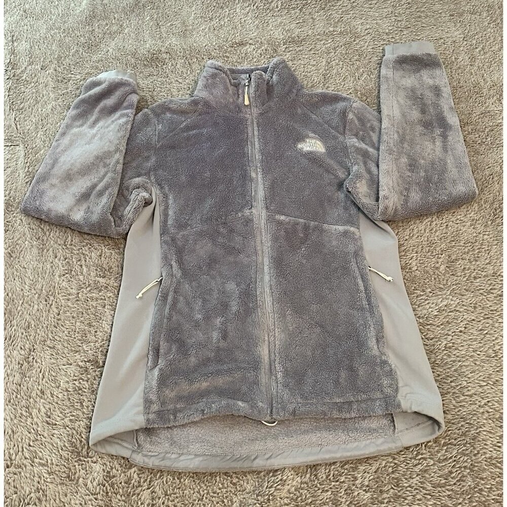 The North Face Women’s Size L Gray Soft Fleece Zip Up Jacket - Picture 3 of 16